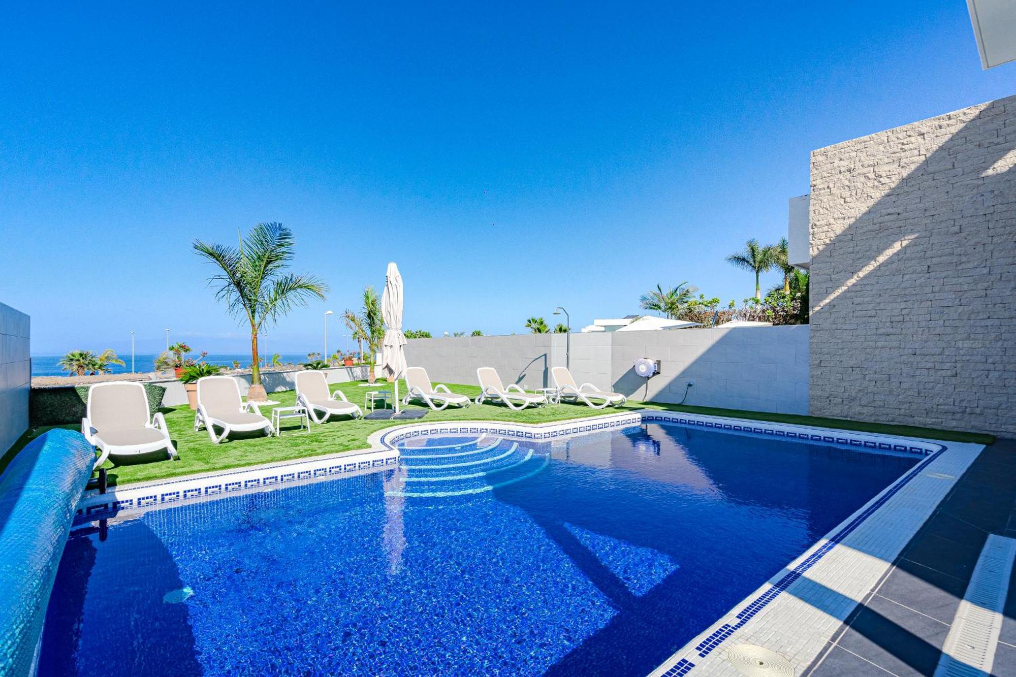 Villa Elisabetta, Luxury Villa With Heated Pool Ocean View In Adeje, Tenerife Адехе Экстерьер фото